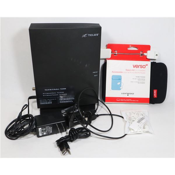 BOX OF ASSORTED ELECTRONICS INCLUDING ROUTER,