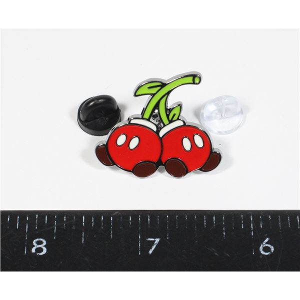 NEW MARIO THEME CHERRY BOB-OMBS ENAMEL LAPEL PIN