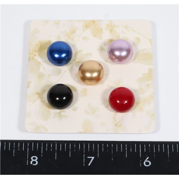 NEW ASSORTED COLOR FAUX PEARL SCARF/TIE/LAPEL