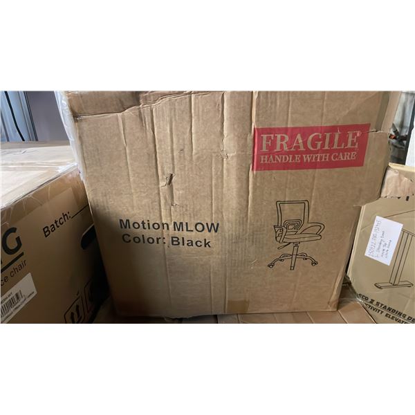MOTION MLOW BLACK OFFICE CHAIR IN BOX