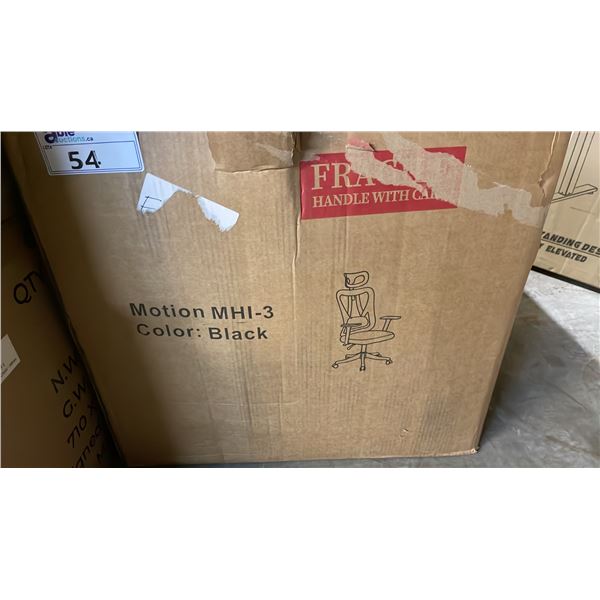 MOTION MHI-3 BLACK OFFICE CHAIR IN BOX