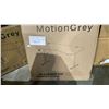 Image 1 : MOTION GREY STANDING DESK IN BOX: BLACK TOP/BLACK FRAME