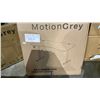Image 1 : MOTION GREY STANDING DESK IN BOX: BLACK TOP/BLACK FRAME