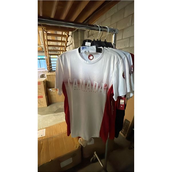 *NEW WITH TAGS* (5) CANADA WEATHER GEAR T SHIRTS: SIZE S - ASSORTED COLOURS