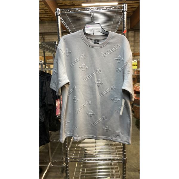 *NEW WITH TAGS* (6) SAINTS STUDIO T SHIRTS WITH EMBOSSED PATTERNS: SIZE L