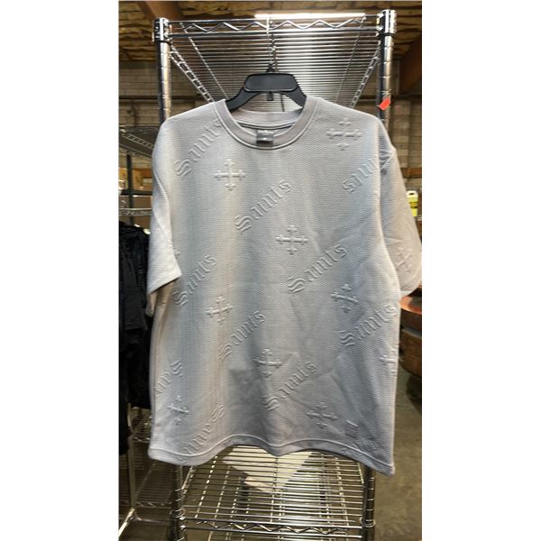 *NEW WITH TAGS* (6) SAINTS STUDIO T SHIRTS WITH EMBOSSED PATTERNS: SIZE M