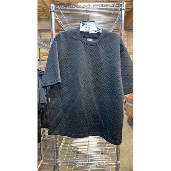 *NEW WITH TAGS* (3) SAINTS STUDIO T SHIRTS WITH EMBOSSED PATTERNS: SIZE S