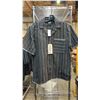 Image 1 : *NEW WITH TAGS* (2) MALIBU BY DRILL BLACK & WHITE STRIPED SHIRTS: SIZE S