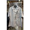 Image 2 : *NEW WITH TAGS* (5) MALIBU BY DRILL BLACK & WHITE STRIPED SHIRTS: SIZE L
