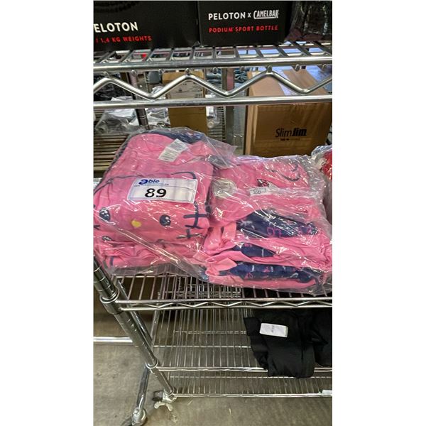 *NEW WITH TAGS* BAG OF CHILDREN'S PINK 2 PIECE HELLO KITTY PAJAMA SETS: ASSORTED SIZES