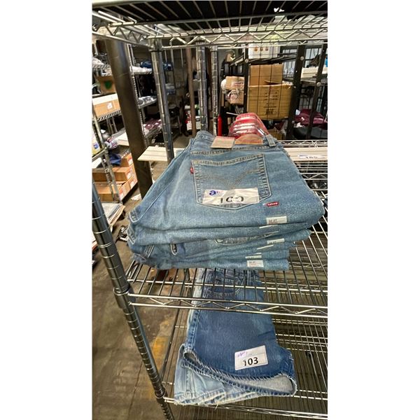 *NEW WITH TAGS* (7) PAIRS OF LEVI'S RIBCAGE STRAIGHT ANKLE JEANS: SIZE 32 27