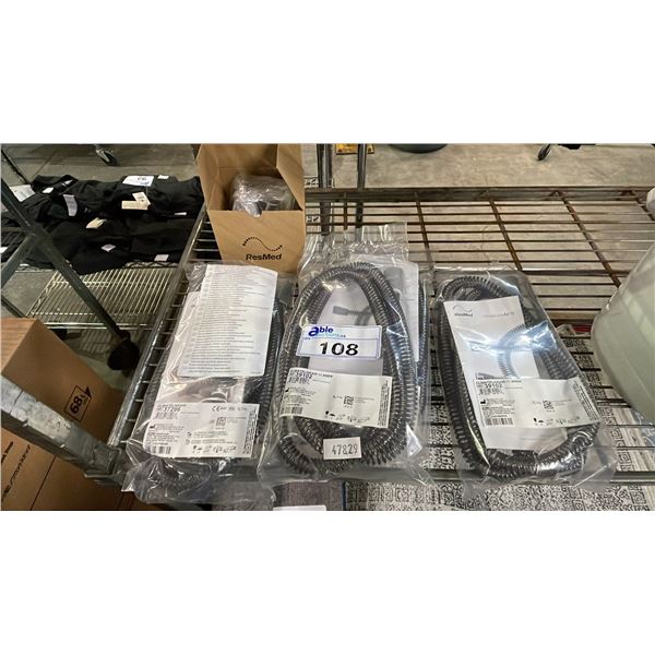 (4) RESMIDE CLIMATELINE AIR 11 TUBES & RESMED HUMIDAIR STANDARD TUB