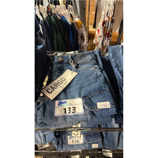 *NEW WITH TAGS* 2 PAIRS OF CARGO LOW RISE STRETCH DENIM JEANS: SIZE 1