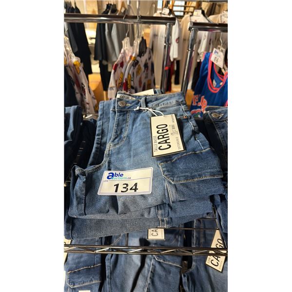 *NEW WITH TAGS* 3 PAIRS OF CARGO LOW RISE STRETCH DENIM JEANS: SIZE 3