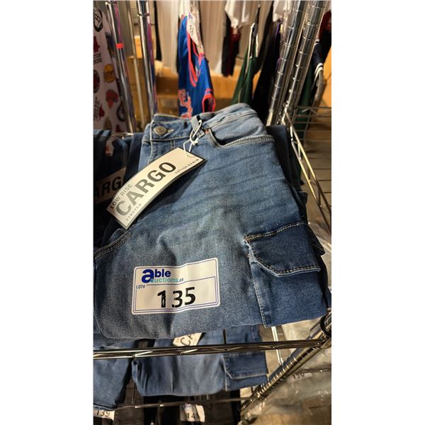 *NEW WITH TAGS* 3 PAIRS OF CARGO LOW RISE STRETCH DENIM JEANS: SIZE 5