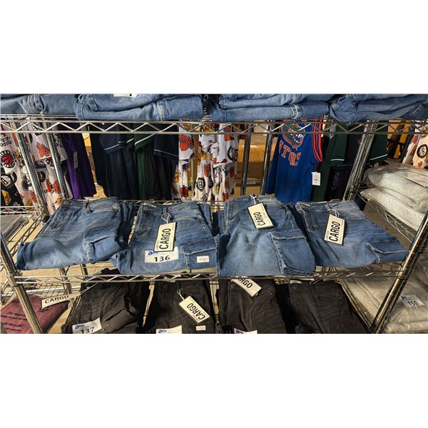 *NEW WITH TAGS* 4 PAIRS OF CARGO LOW RISE STRETCH DENIM JEANS: ASSORTED SIZES