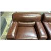 Image 6 : 3-PC LEATHER SOFA & CHAIRS SET