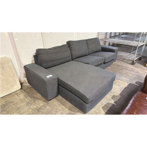 2-PC FABRIC SECTIONAL SOFA (ARMS DETACHED)