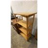 Image 1 : 4-TIER WOOD SHELVING UNIT 21" X 12" X 37"