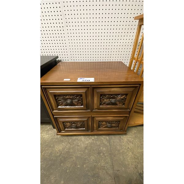 2-DRAWER NIGHT STAND 25" X 18" X 24"