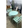 Image 1 : 3-PC METAL PATIO TABLE & CHAIRS SET