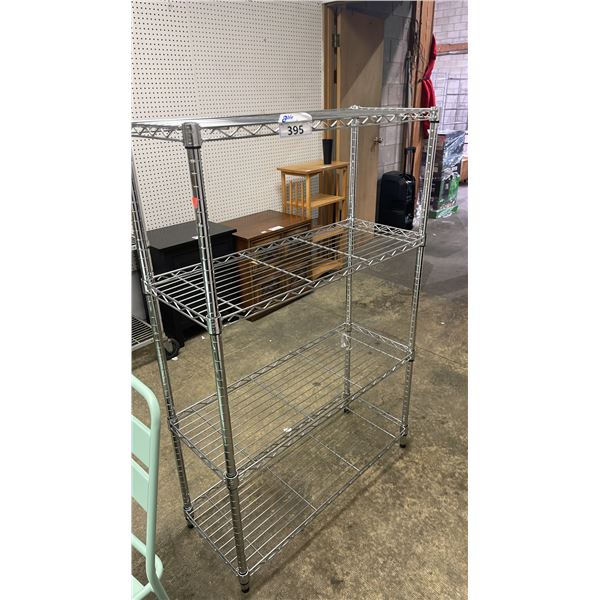 HDX CHROME 4-TIER METAL RACK