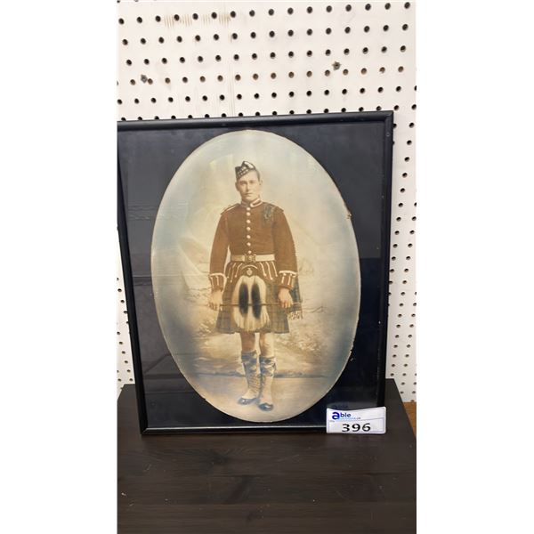 FRAMED VINTAGE PHOTO 17" X 21"