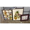 Image 1 : 3 ASSORTED FRAMED ARTWORKS