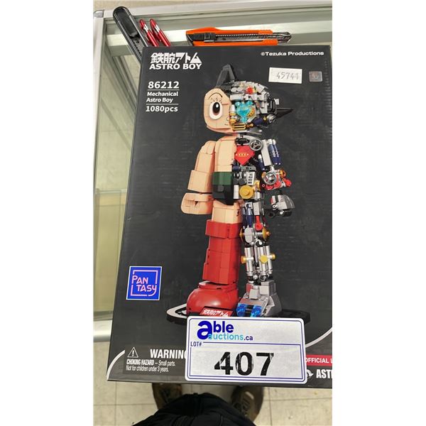 TEZUKAS PRODUCTIONS MECHANICAL ASTRO BOY 86212 BUILDING TOY (MAY BE MISSING PIECES)