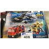 Image 1 : LEGO CITY HELICOPTER, FIRE TRUCK & SUBMARINE REMIX 60462 BUILDING TOY (MAY BE MISSING PIECES)