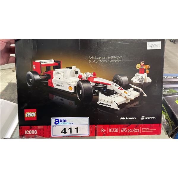 LEGO ICONS MCLAREN MP4/4 & ARYTON SENNA 10330 BUILDING TOY (MAY BE MISSING PIECES)