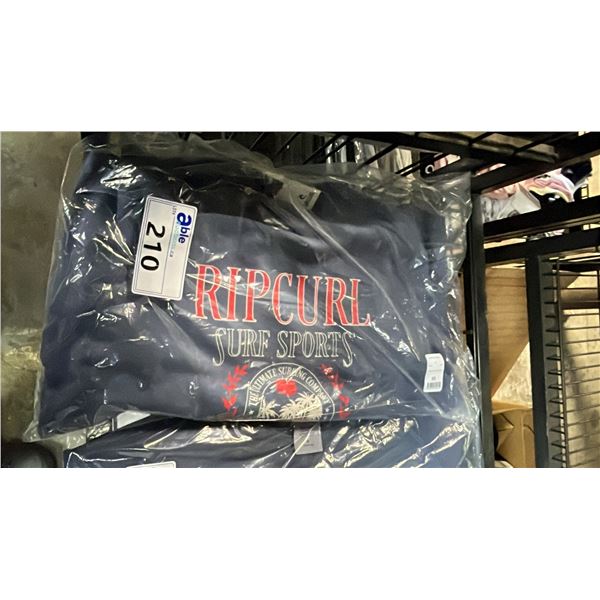 *NEW WITH TAGS* RIP CURL SURF DEPT. RELAXED RAGLAN CREW NECK SWEATER: SIZE XS