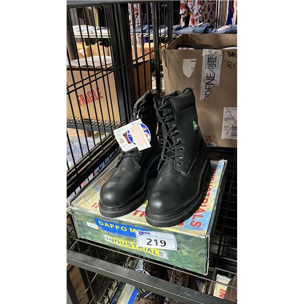 *NEW* DAFFO MODE INDUSTRIALS DW-908 BLACK SIZE 11W STEEL TOE BOOTS