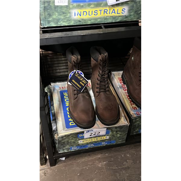 *NEW* DAFFO MODE INDUSTRIALS DW-908 BROWN SIZE 11W STEEL TOE BOOTS