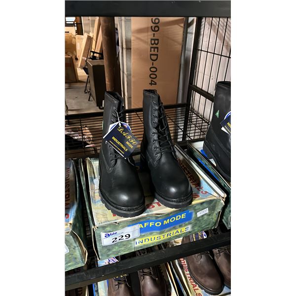 *NEW* DAFFO MODE INDUSTRIALS DW-121 BLACK SIZE 11W STEEL TOE BOOTS