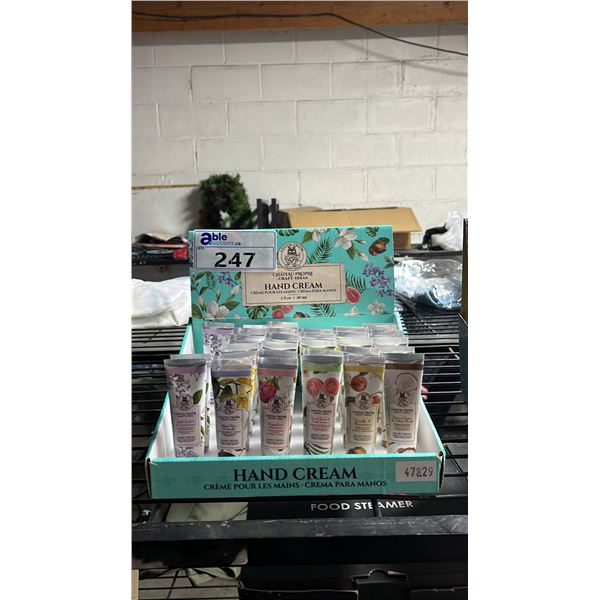 *NEW* RETAIL DISPLAY BOX OF ASSORTED 30 ML TUBES OF CHATEAU PROPRE HAND CREAM