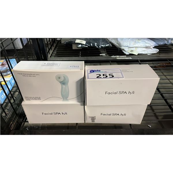 *NEW BOX* FACIAL CLEANSING BRUSH SET & (3) FACIAL SPA KITS