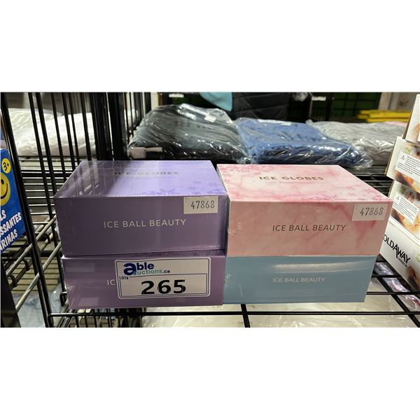 *NEW IN BOX* (4) ICE GLOBES COOL FACIAL MASSAGER SETS: EACH SET HAS 2