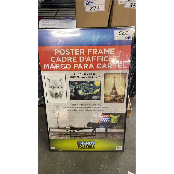 *NEW* `18" X 24" FRAME & BOX OF (12) 22.375" X 34" POSTER FRAMES