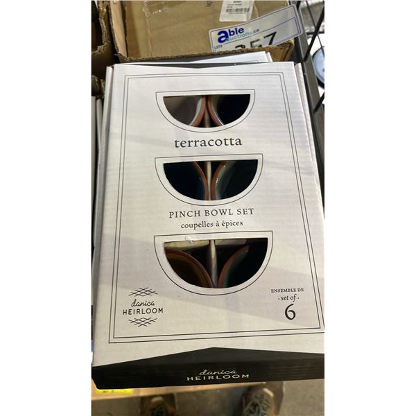 *NEW * CASE OF DANICA HEIRLOOM PINCHBOWLS: 6 SETS OF 6 PINCHBOWLS