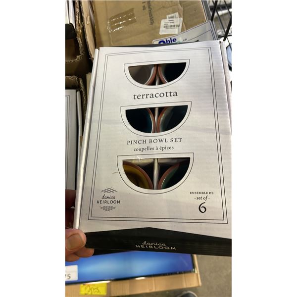 *NEW * CASE OF DANICA HEIRLOOM PINCHBOWLS: 6 SETS OF 6 PINCHBOWLS
