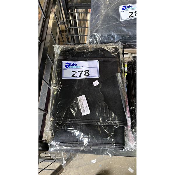 *NEW & INDIVIDUALLY PACKAGED* (4) BLACK WAIST CINCHERS: SIZE S
