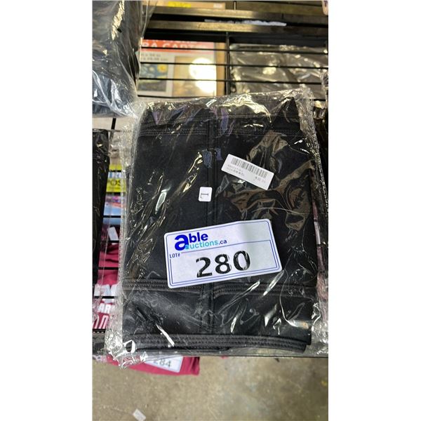 *NEW & INDIVIDUALLY PACKAGED* (7) BLACK WAIST CINCHERS: SIZE L