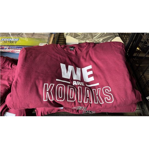*NEW WITH TAGS* (10) GILDAN "WE ARE KODIAKS" BURGUNDY T SHIRTS: SIZE L