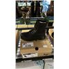 Image 1 : *NEW IN BOX* DR, MARTENS AIR WAIR DARK BROWN LEATHER BOOTS: MEN'S 5/LADIES 6