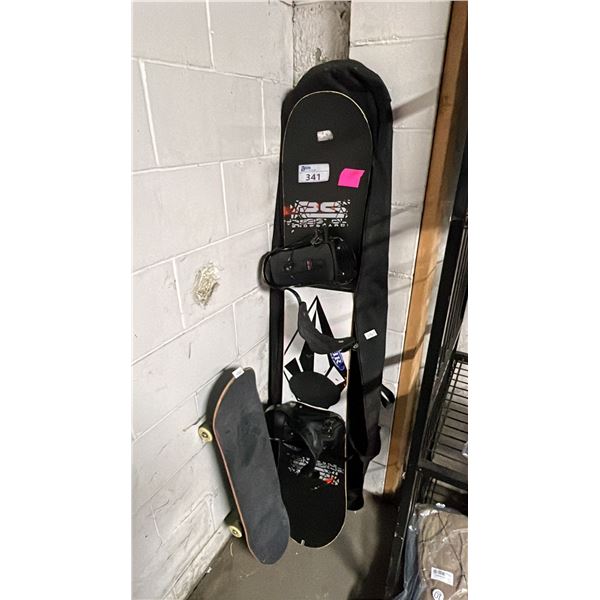 SKATEBOARD & SNOWBOARD WITH CASE
