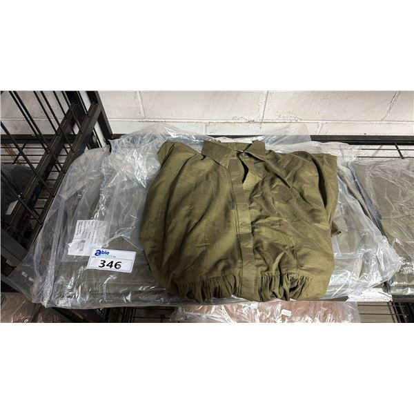 *NEW WITH TAGS* (13) SUZY SHEIR OLIVE BUTTON DOWN BELTED DRESSES: SIZE XS - XXL