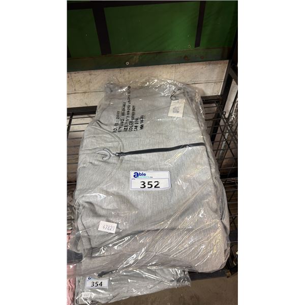 *NEW WITH TAGS* (6) URBAN ACTIVE GREY ZIPPERED HOODIES: SIZE S - XL