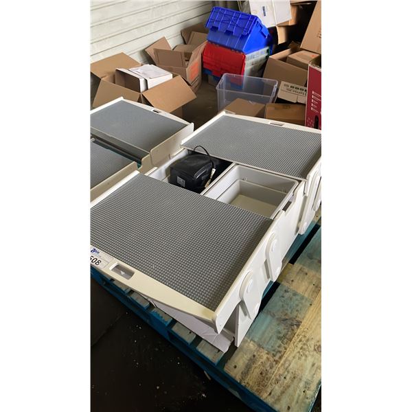 KIDKRAFT BUILDING TOY TABLE WITH STORAGE COMPARTMENT