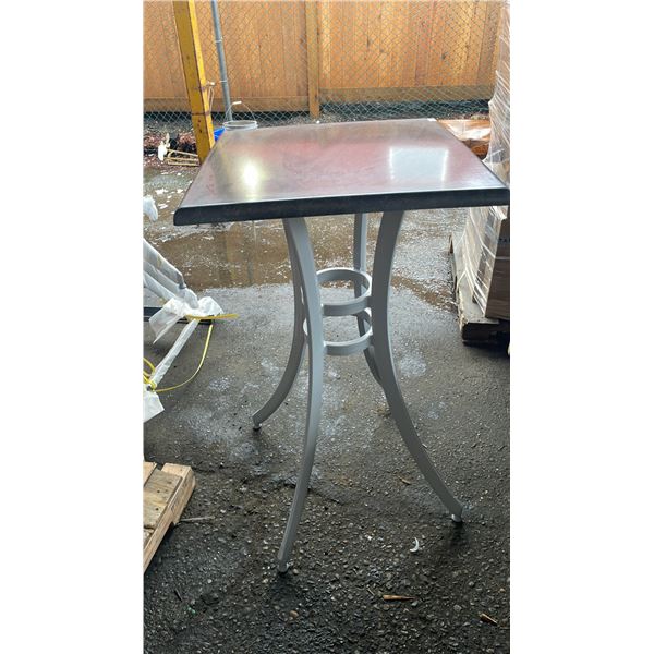 *NEW* RATANA SEATTLE BAR HEIGHT TABLE 24" X 24" WITH ALUMINUM BASE (NO HARDWARE)
